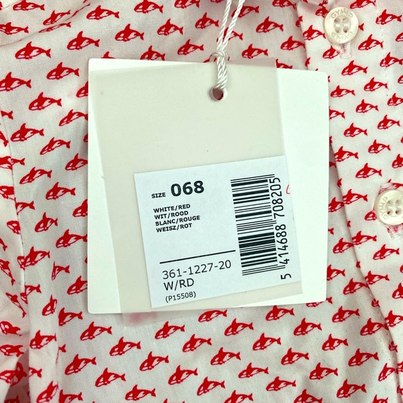 NWT, GYMP Belgian brand, baby boy button down shirt, size 6mo - Picture 5 of 6